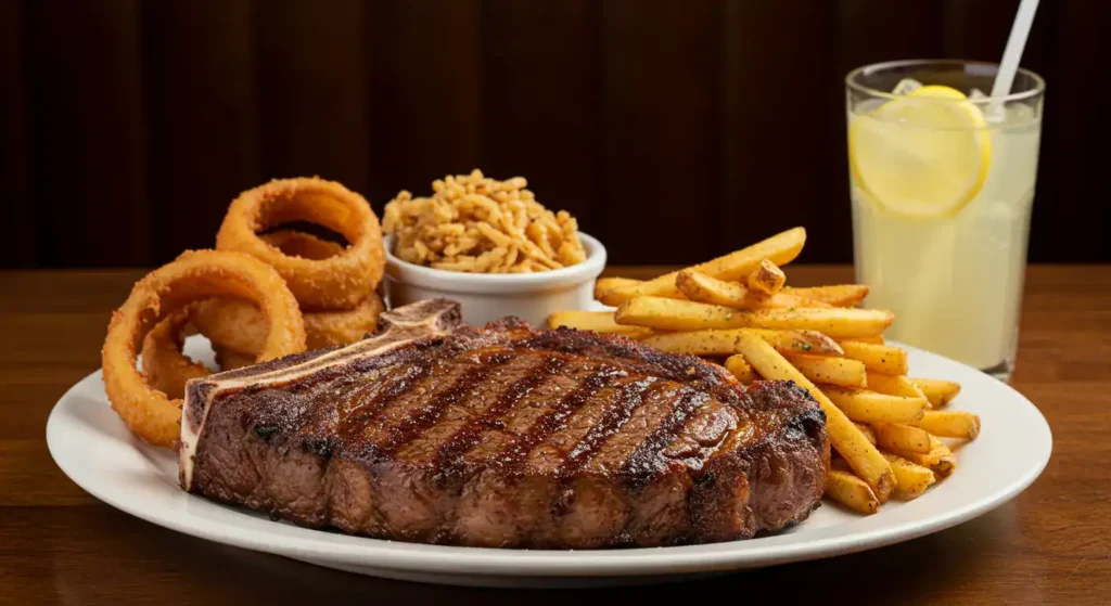 longhorn side drinks and dishes menu Renegade Sirloin with Redrock Grilled Shrimp