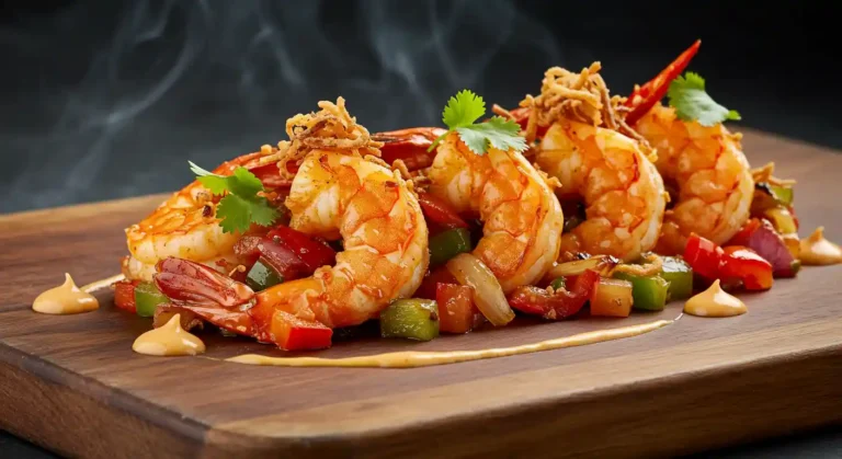 Crispy golden-fried shrimp tossed with spicy cherry peppers and drizzled in garlic butter, served at Longhorn Steakhouse