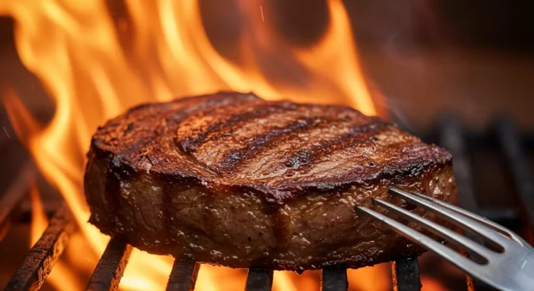 Juicy 20 oz. Outlaw Ribeye steak with bold seasoning and a smoky char at Longhorn Steakhouse"