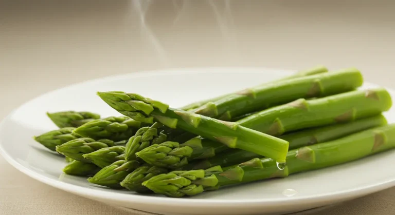Steamed asparagus served as a side at longhorn Steakhouse.