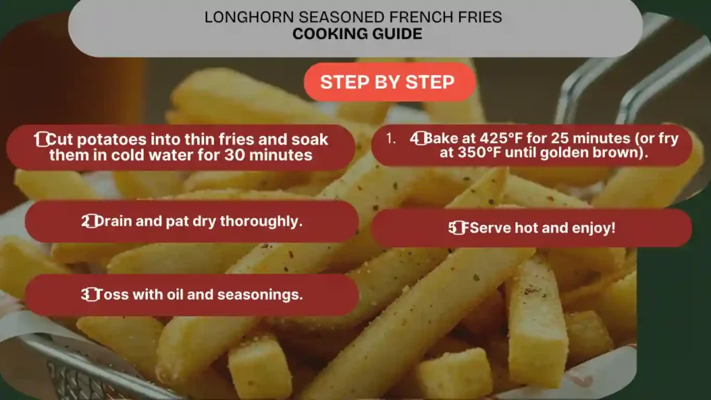 cooking step by step Longhorn Seasoned French Fries