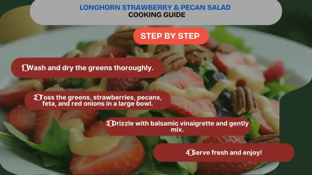 cooking step by step Longhorn Strawberry & Pecan Salad