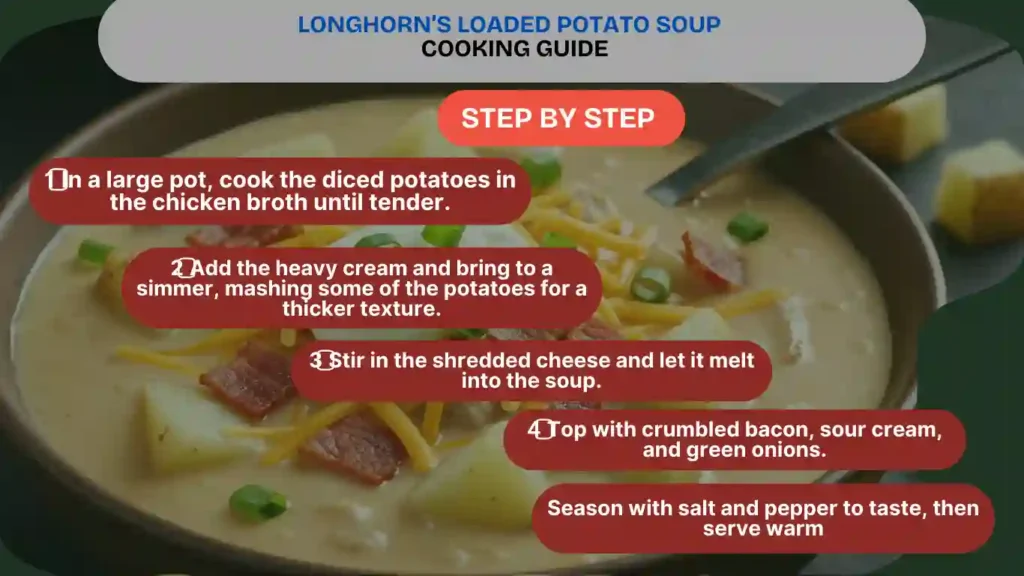 The guide to cook Longhorn Loaded Potato Soup at home